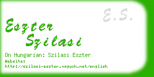 eszter szilasi business card